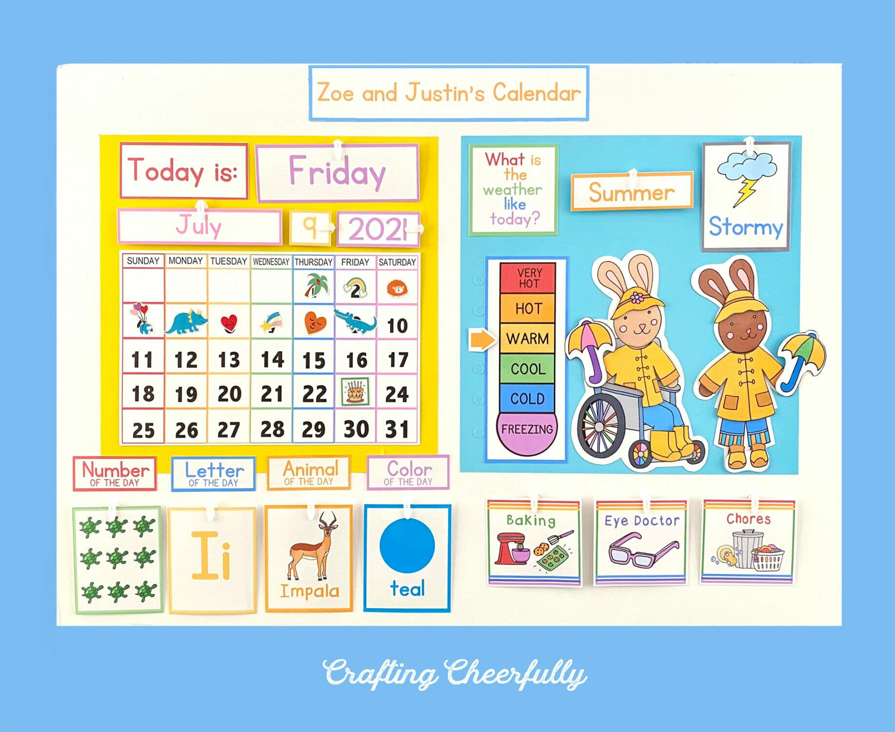 Preschool Learning Calendar Cards! - Crafting Cheerfully inside FREE Printable Calendar For Preschool