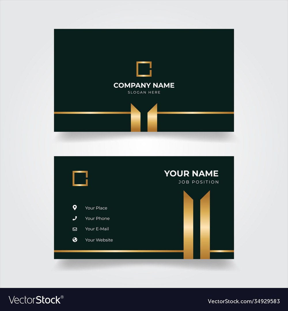 Print Business Card Template Royalty Free Vector Image regarding FREE Printable Business Card Designs