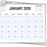 Printable Calendars For 2025 &amp; 2026 (Free Pdfs) with Free Printable Calendar 25-26