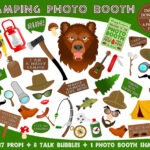 Printable Camping Photo Booth Props–Camping Photo Props-Camper in FREE Printable Camping Photo Booth Props