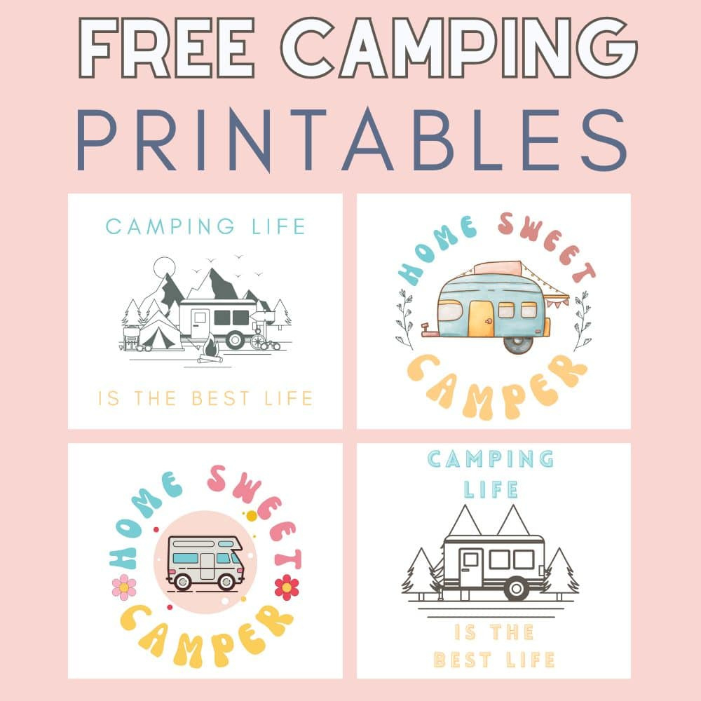 Printable Camping Signs - The Girl Creative with regard to FREE Printable Camping Signs Printable