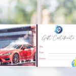 Printable Car Wash Gift Certificate Voucher Template, Editable Car in Free Printable Car Wash Gift Certificate Template