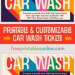Printable Car Wash Tickets - Free Printables Online with FREE Printable Car Wash Ticket Template