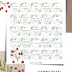 Printable Christian Advent Calendar | Religious Countdown To throughout Free Printable Christian Advent Calendar