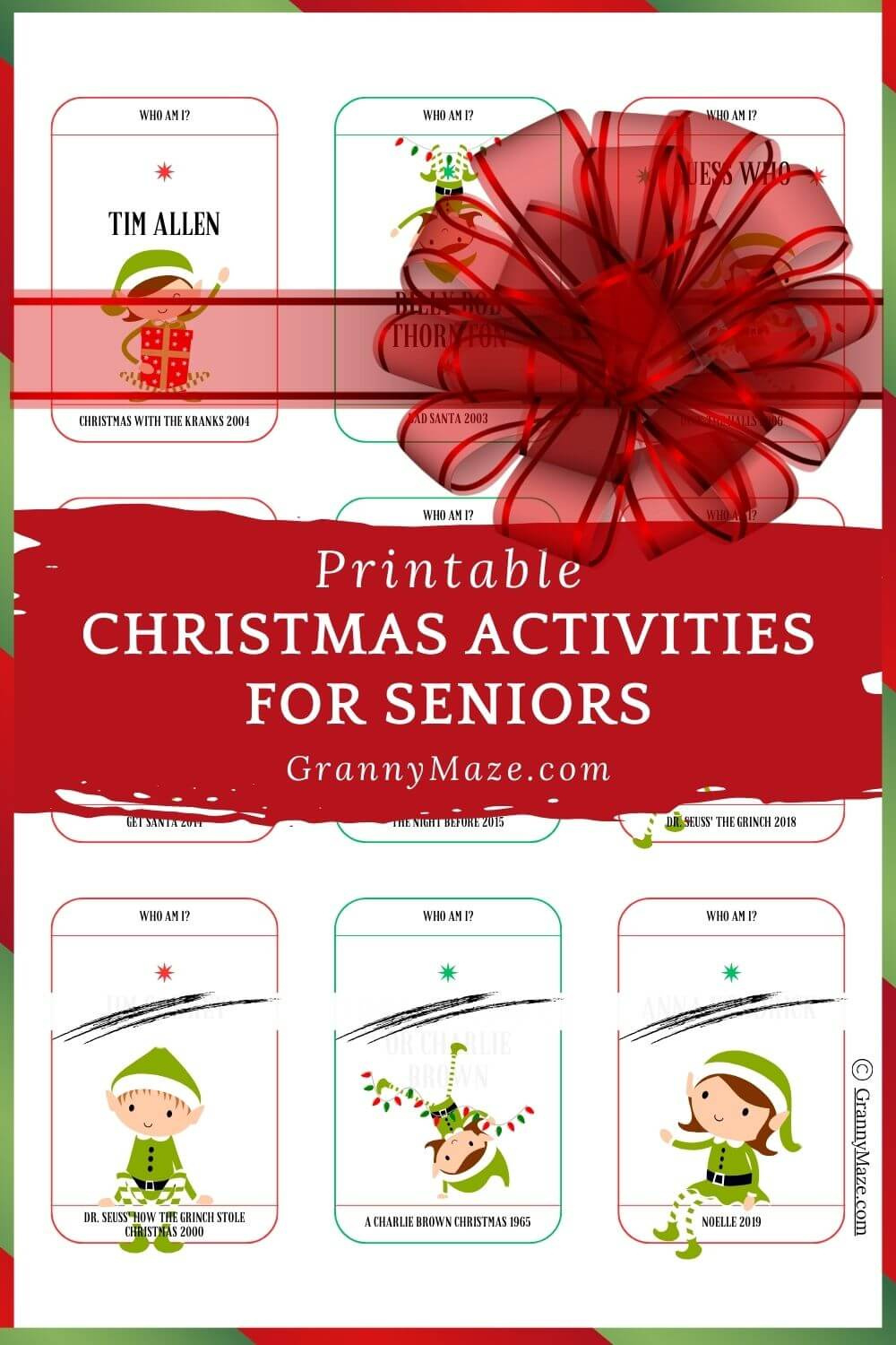 Printable Christmas Activities For Seniors: 9 Free Printable Games with Free Printable Christmas Games For Seniors