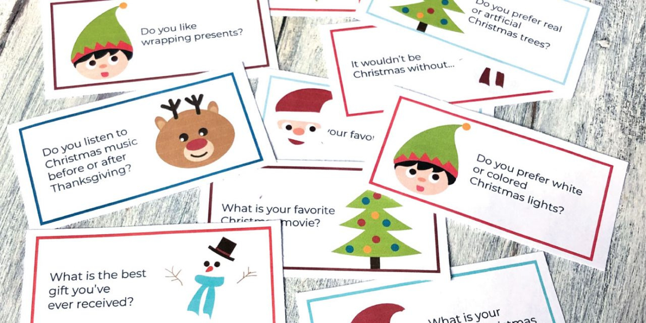Printable Christmas Conversation Topics - Inspiration Made Simple for Free Printable Christmas Conversation Starters