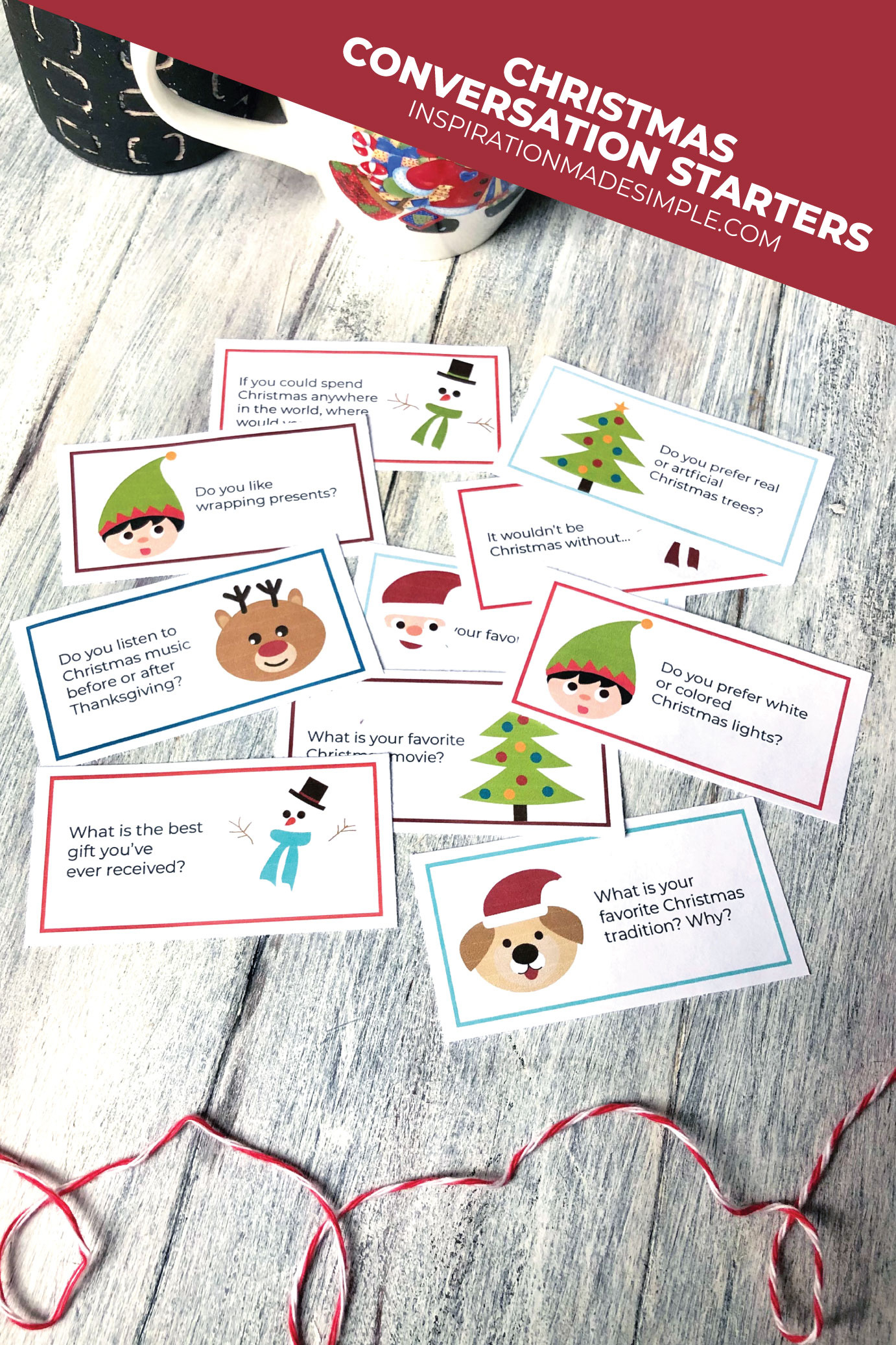 Printable Christmas Conversation Topics - Inspiration Made Simple with regard to Free Printable Christmas Conversation Starters