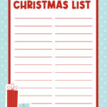 Printable Christmas Lists - 25 Free Printables | Printabulls throughout FREE Printable Christmas List Paper