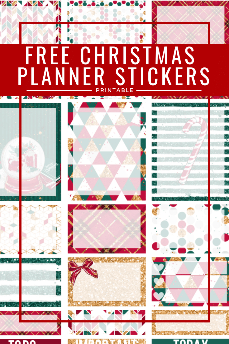 Printable Christmas Planner Stickers - Three Little Ferns - Family throughout FREE Printable Christmas Planner Stickers