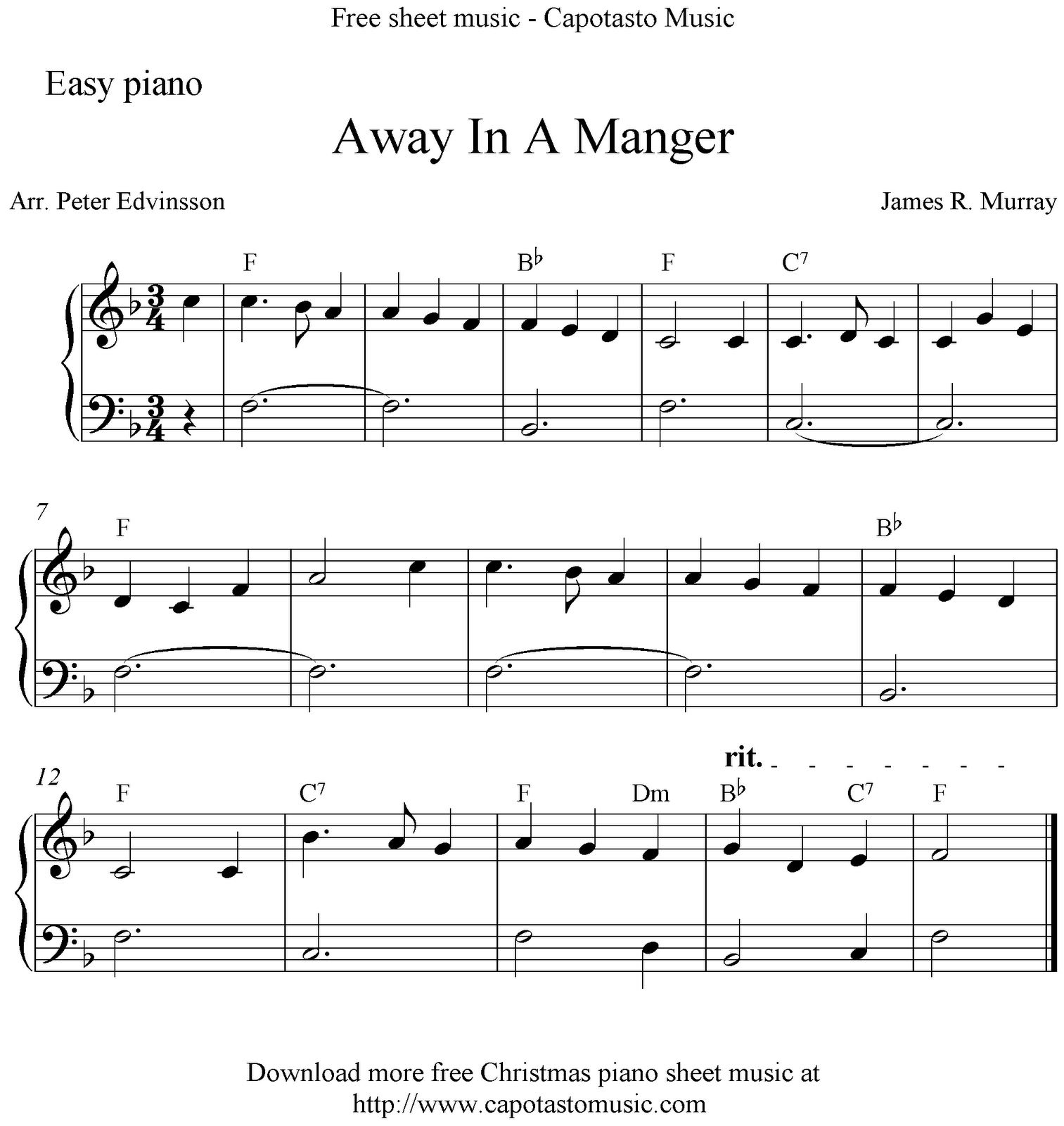 Printable Christmas Sheet Music inside FREE Printable Christmas Sheet Music For Piano Easy