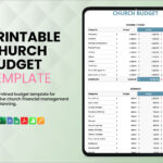 Printable Church Budget Template In Word, Google Docs, Pages for FREE Printable Church Budget Template