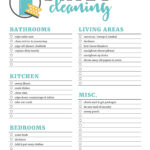 Printable Cleaning Checklists: Daily, Weekly &amp; Monthly Tasks! in FREE Printable Cleaning Schedule and Checklist