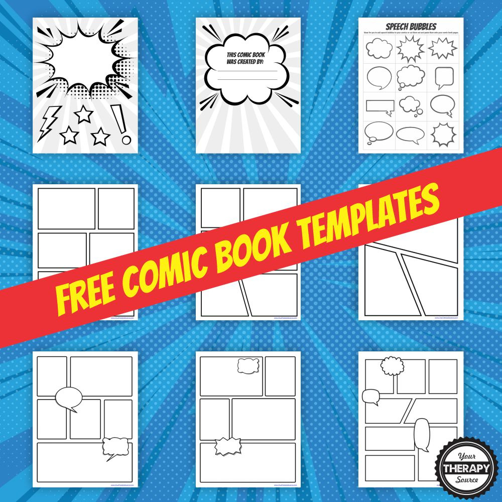 Printable Comic Strip Template: A Free Resource For All Ages pertaining to Free Printable Comic Book Template