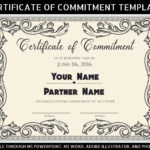 Printable Commitment Certificate Template: Editable Ceremony for Free Printable Certificate Of Commitment Template