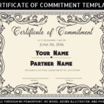 Printable Commitment Certificate Template: Editable Ceremony with regard to Free Printable Commitment Ceremony Certificate