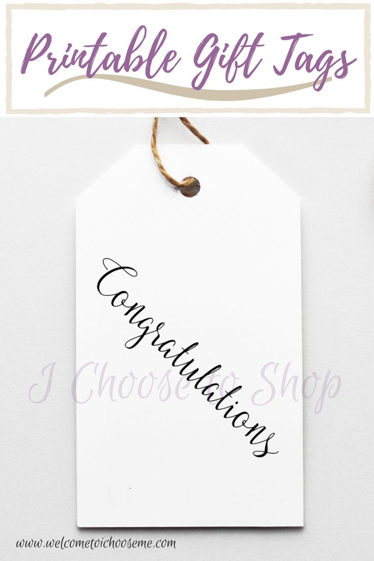 Printable Congratulations Gift Tags inside Free Printable Congratulations Gift Tags