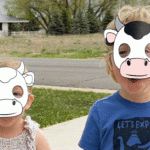 Printable Cow Mask Template in Free Printable Cow Mask Template