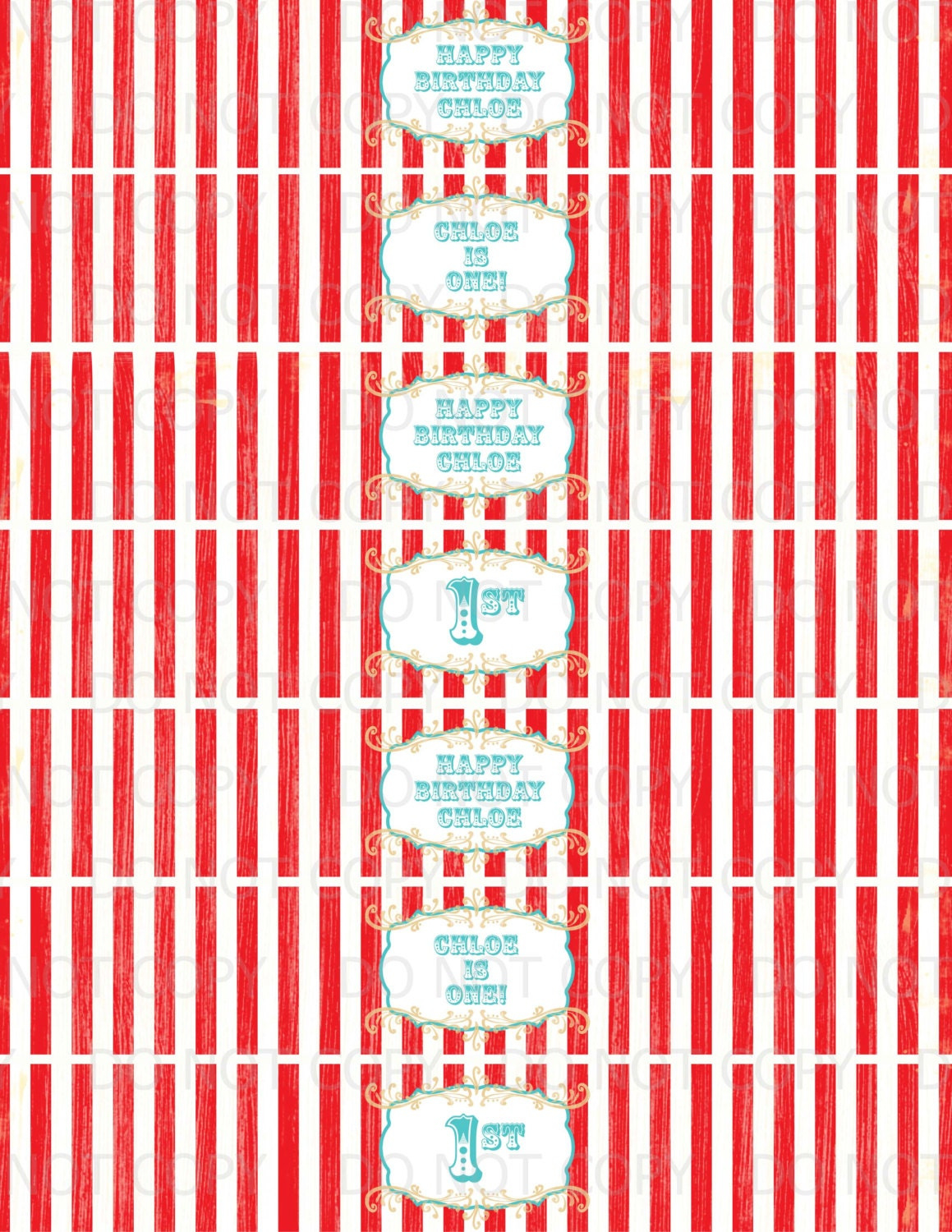 Printable Diy Vintage Circus Or Carnival Theme Water Bottle Labels in FREE Printable Carnival Water Bottle Labels