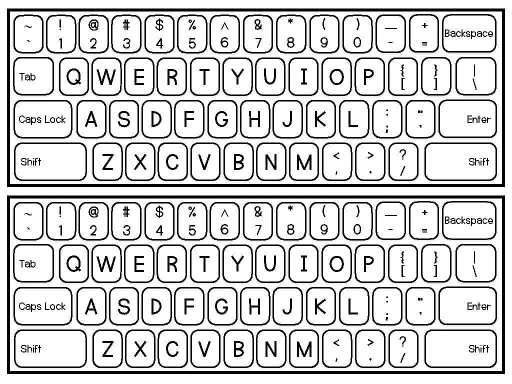 Printable Keyboardthat Extra Life | Tpt pertaining to FREE Printable Computer Keyboard Templates