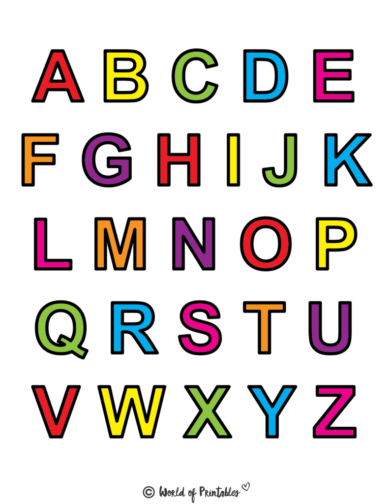Printable Letters &amp;amp; Alphabet Letters - World Of Printables with FREE Printable Capital Letter Templates