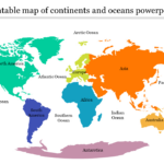 Printable Map Of Continents And Oceans Ppt And Google Slides throughout Free Printable Continents And Oceans