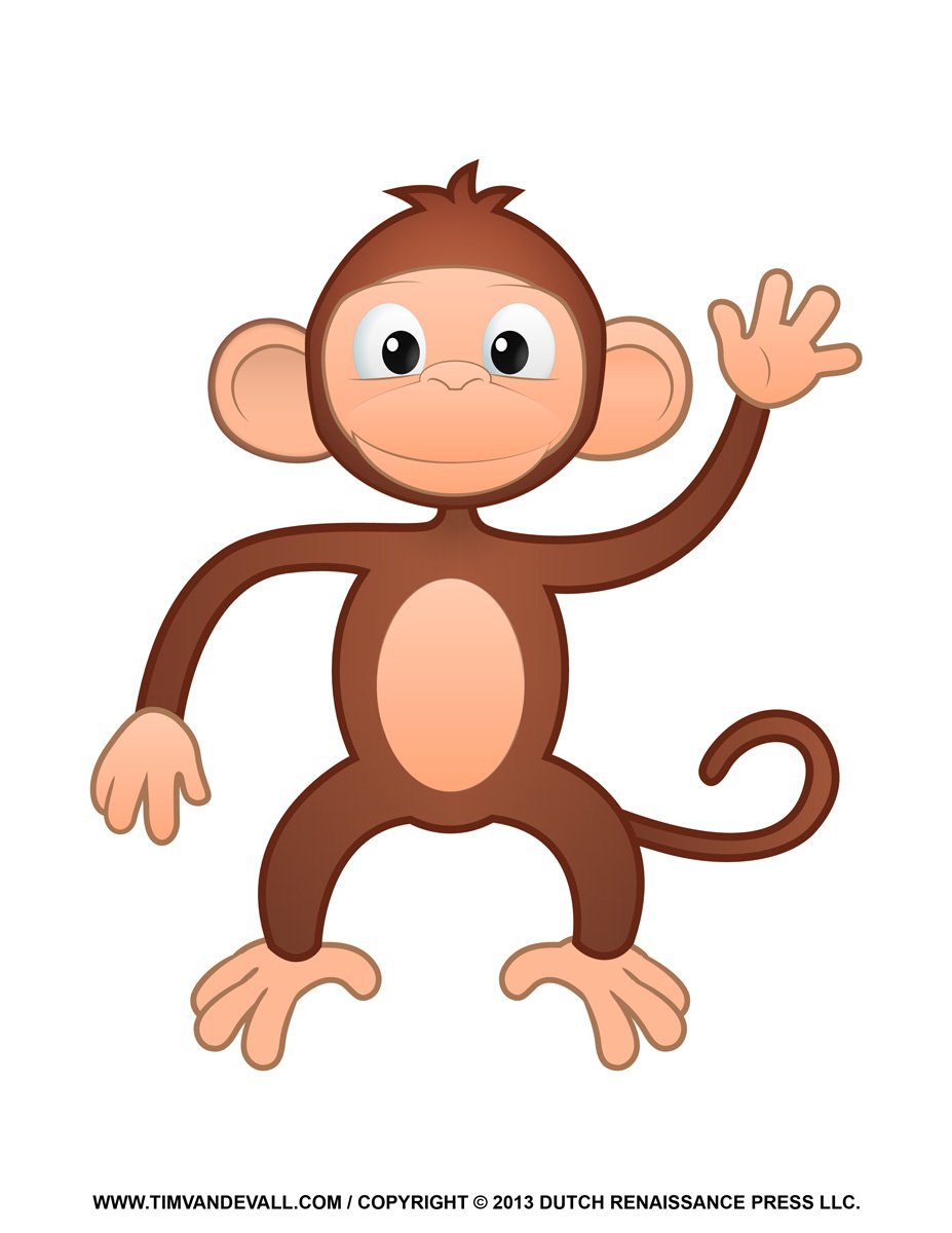 Printable Monkey Clipart, Coloring Pages, Cartoon &amp;amp; Crafts For Kids regarding Free Printable Cartoon Monkey Pictures