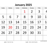 Printable Monthly Calendar 2025 | Free-Calendar-Template within Free Printable Calendar 2025 Monthly Word