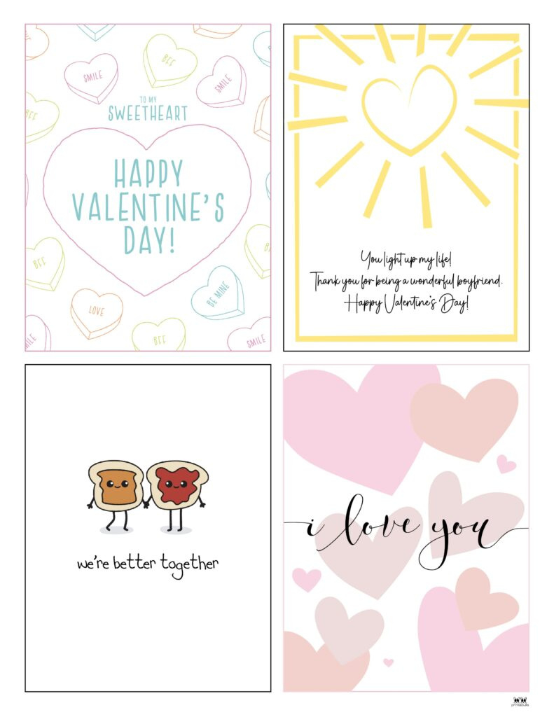 Printable Valentine&amp;#039;S Day Cards - 250+ Free Printables | Printabulls with Free Printable Cards For Boyfriend