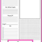 Project Planner Printable [Free Pdf For Your Creative Ideas] with Free Printable Craft Project Planner
