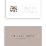 Qr Code Business Card Free Google Docs Template - Gdoc.io throughout FREE Printable Business Card Templates For Google Docs