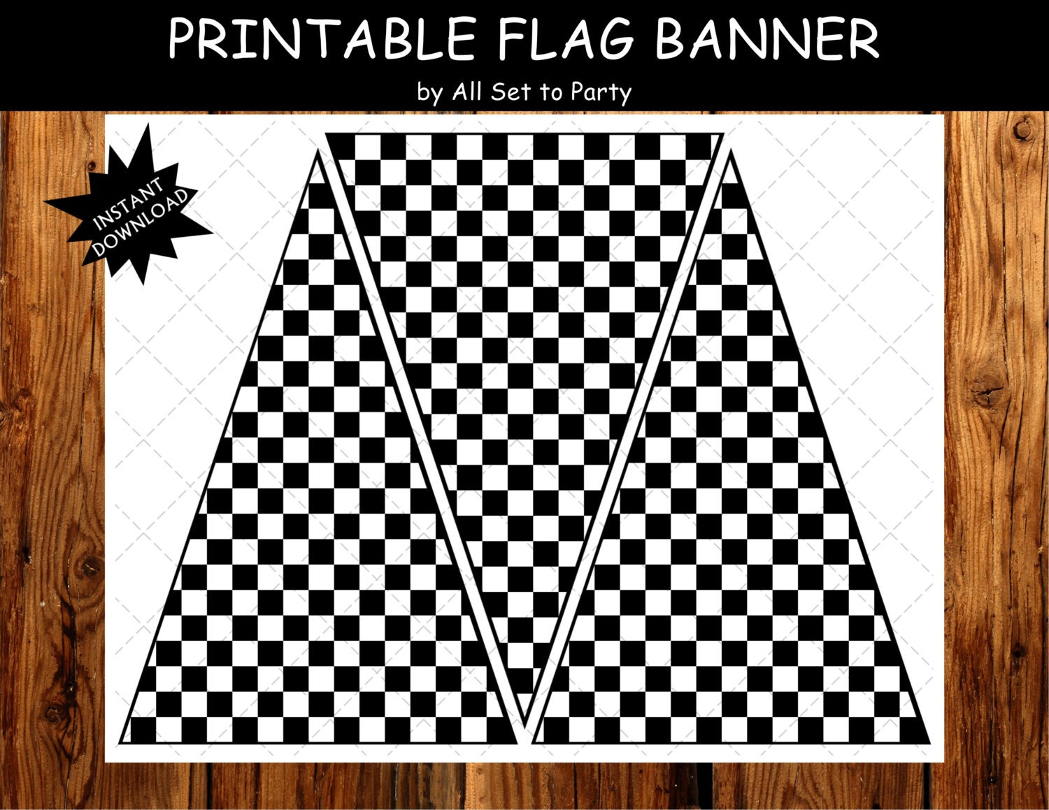 Race Day Birthday Party, Race Car Printable Party, Boy Birthday with regard to FREE Printable Checkered Flag Banner