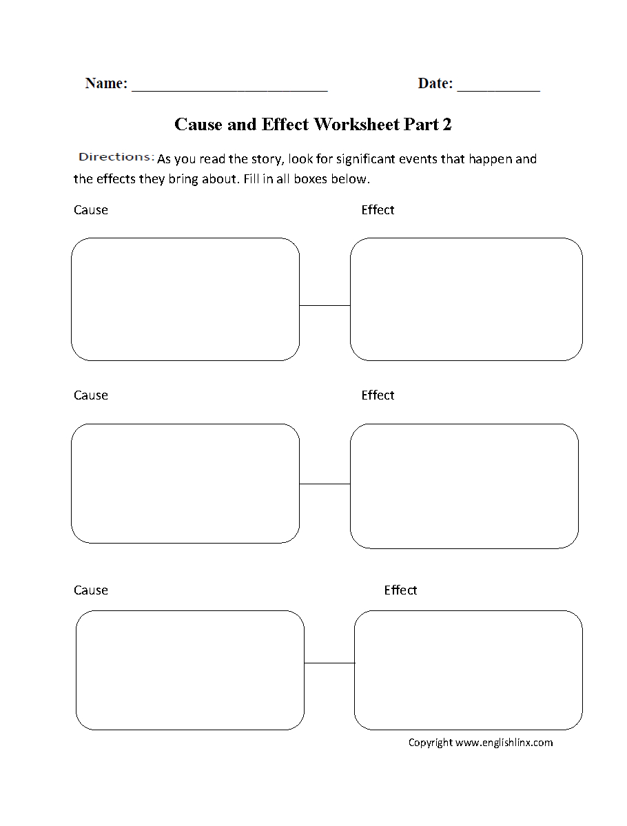 Reading Worksheets | Cause And Effect Worksheets with regard to Free Printable Cause And Effect Worksheets