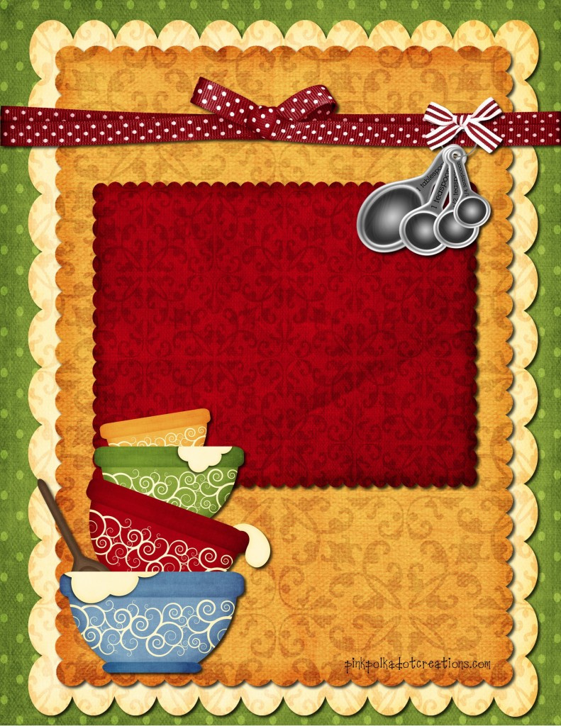 Recipe Book Dividers - Pink Polka Dot Creations throughout FREE Printable Cookbook Divider Pages