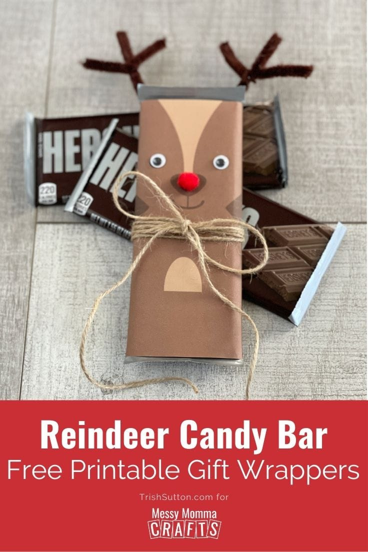 Reindeer Candy Bar Gift Wrappers Free Printable for FREE Printable Candy Bar Wrappers Christmas