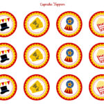 Retro Circus Party Printables (Free Download)! - The Catch My intended for Free Printable Circus Cupcake Toppers