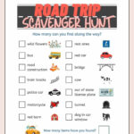 Road Trip Scavenger Hunt - Make Car Rides Fun - Printable Pdf with regard to FREE Printable Car Scavenger Hunt