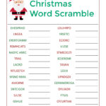 Santa'S Christmas Word Scramble Activity Page - Mama Likes This inside Free Printable Christmas Unscramble Words