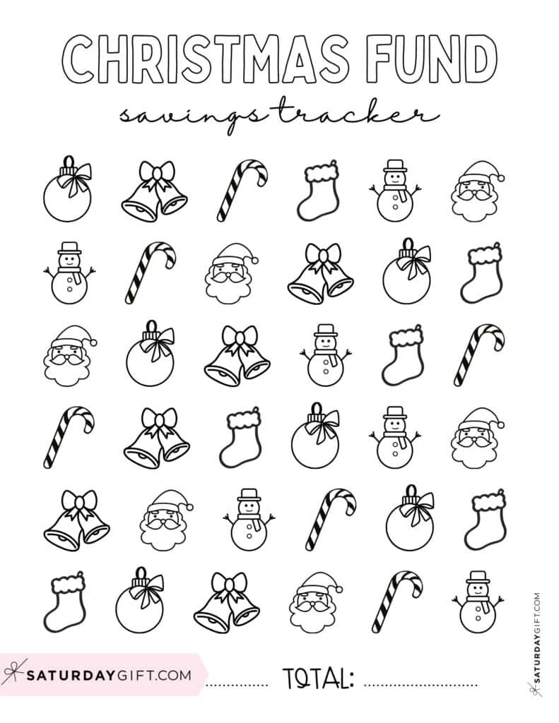 Savings Tracker Printable - 51 Cute &amp;amp; Free Templates in FREE Printable Christmas Savings Tracker