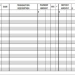 Scheckheft Register: Querformat (Pdf-Datei) - Etsy.de intended for Free Printable Check Register Large Print