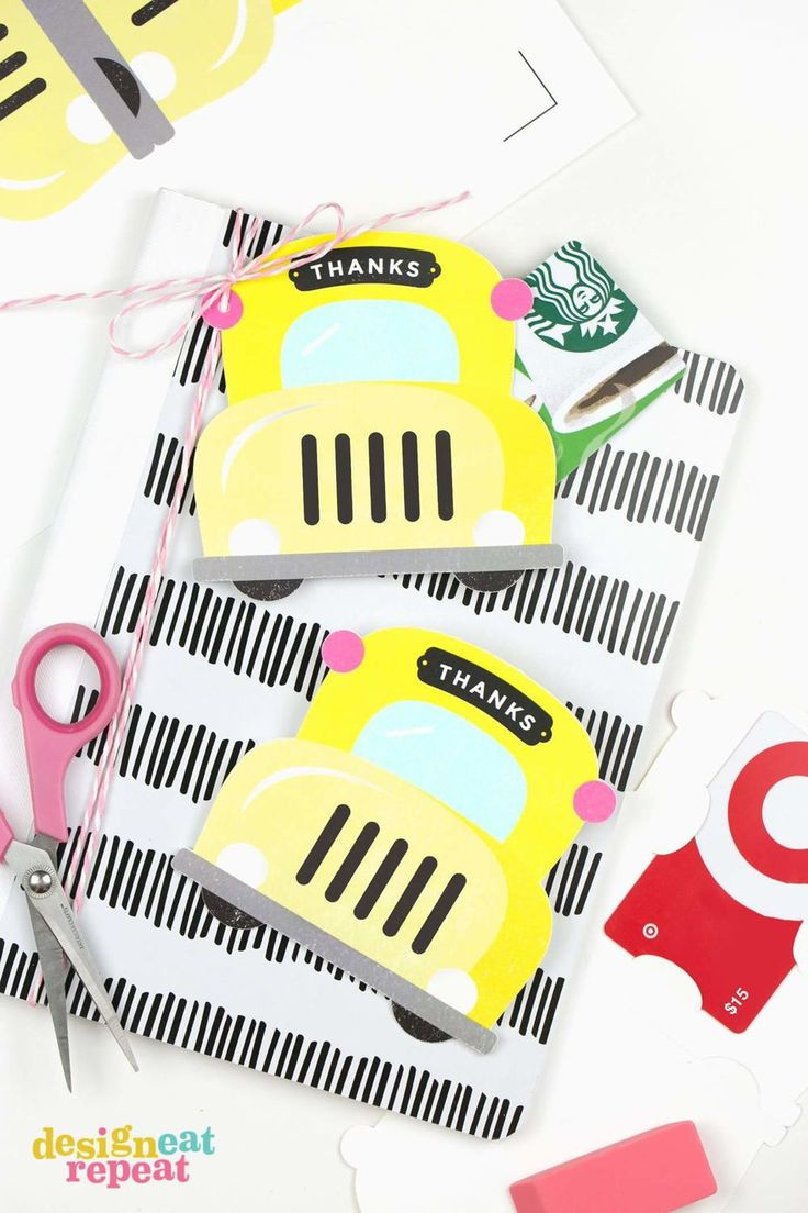 School Bus Printable Gift Card Holders intended for Free Printable Bus Driver Gift Card Holder