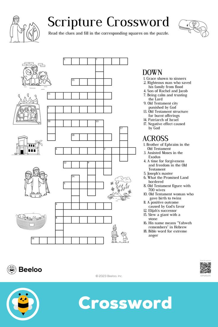 Scripture Crossword regarding Free Printable Christian Crossword Puzzles