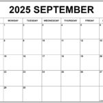 September 2025 Calendar | Free Printable Calendars with regard to FREE Printable Calendar Sept 2025