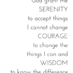 Serenity Prayer Printable - Hungry Happy Home pertaining to FREE Printable Copy of the Serenity Prayer