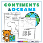Seven Continents &amp; Oceans Worksheets - Superstar Worksheets with Free Printable Continents And Oceans Quiz