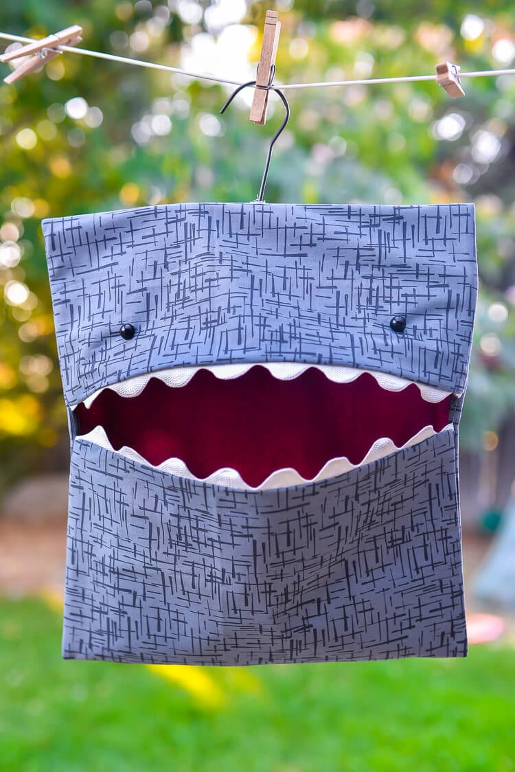 Shark Clothespin Bag - Hey, Let&amp;#039;S Make Stuff in Free Printable Clothespin Bag Pattern
