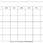 Simple Blank Calendar Templates – Free To Download &amp; Print for FREE Printable Calendar Large Squares