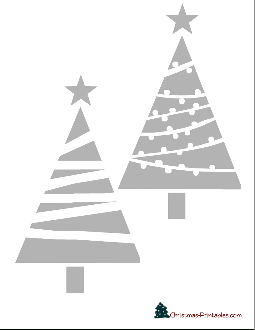 Stencil Christmas Printables intended for FREE Printable Christmas Stencil Templates