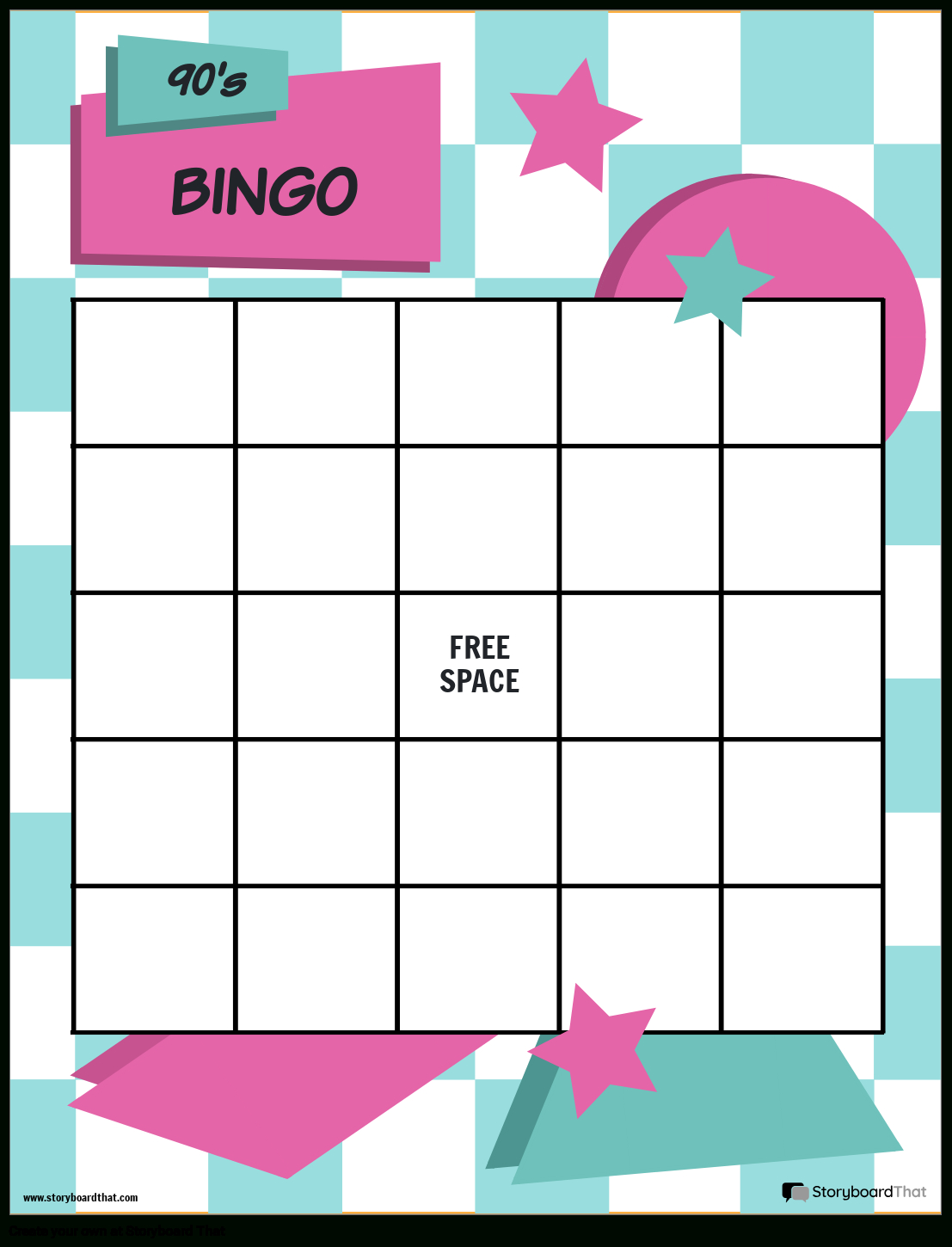 Storyboard That: Free Bingo Card Templates For Educators within Free Printable Classroom Bingo Cards