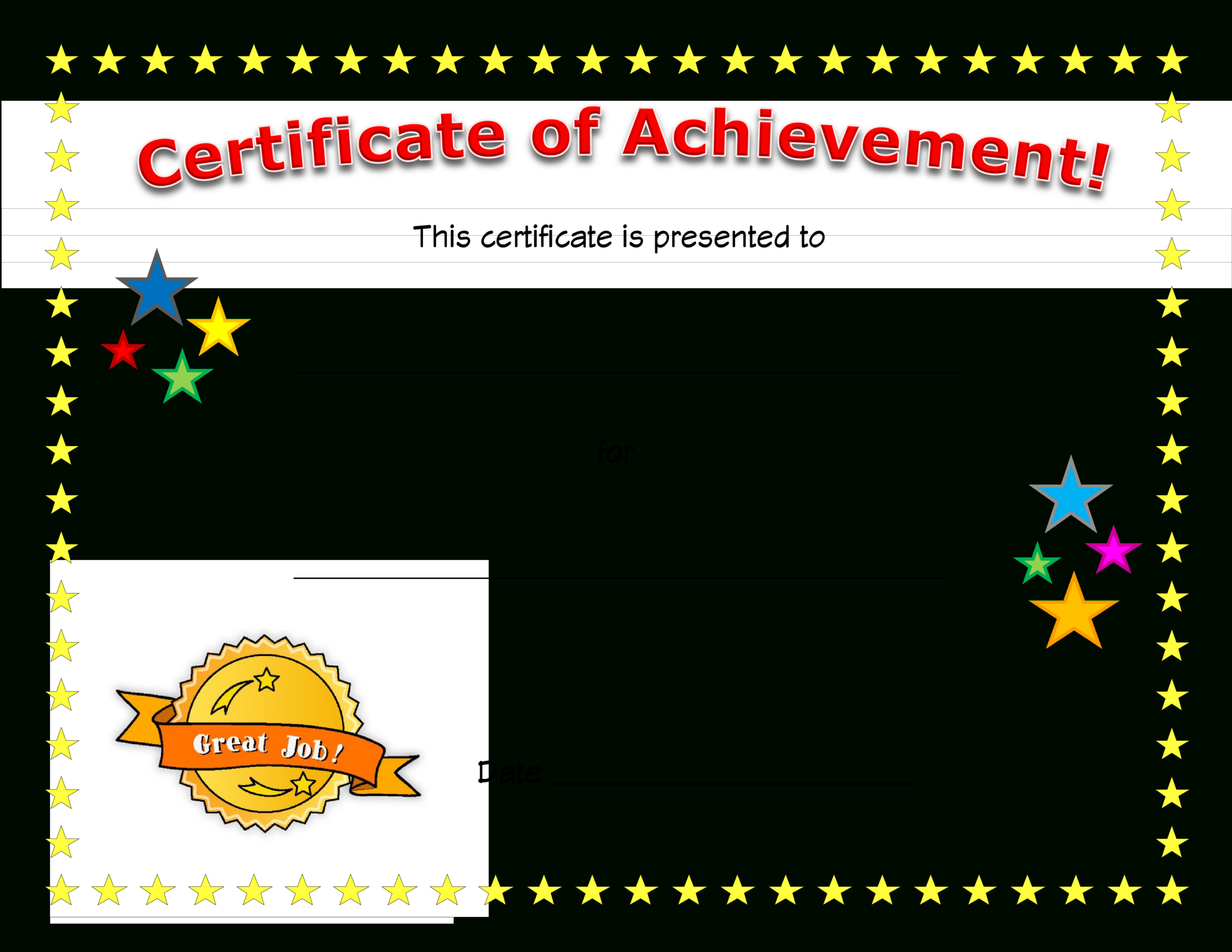 Student Awards For Grades Free Printable Award Certificates For within FREE Printable Certificates of Achievement For Students