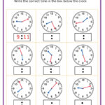 Telling Time Worksheets pertaining to FREE Printable Clock Worksheets Grade 1